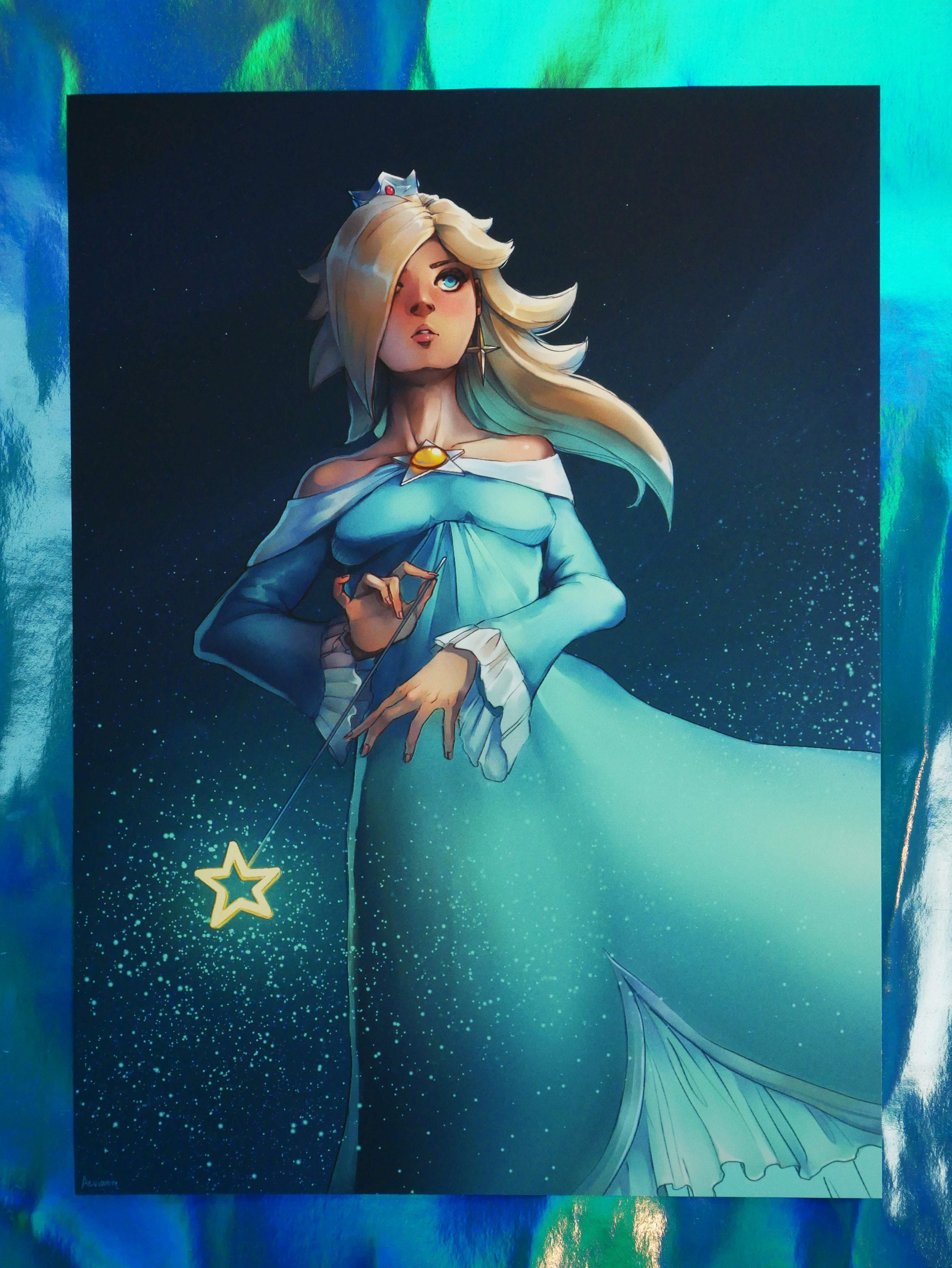 Rosalina Super Mario Galaxy Art Print Etsy