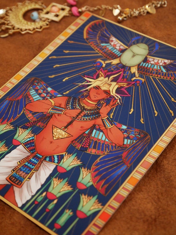 Yugioh Yami Yugi Pharaoh Atem Art Print - Etsy