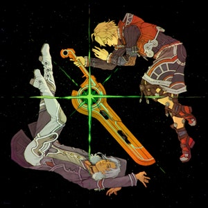 Xenoblade Chronicles Shulk & Alvis art print