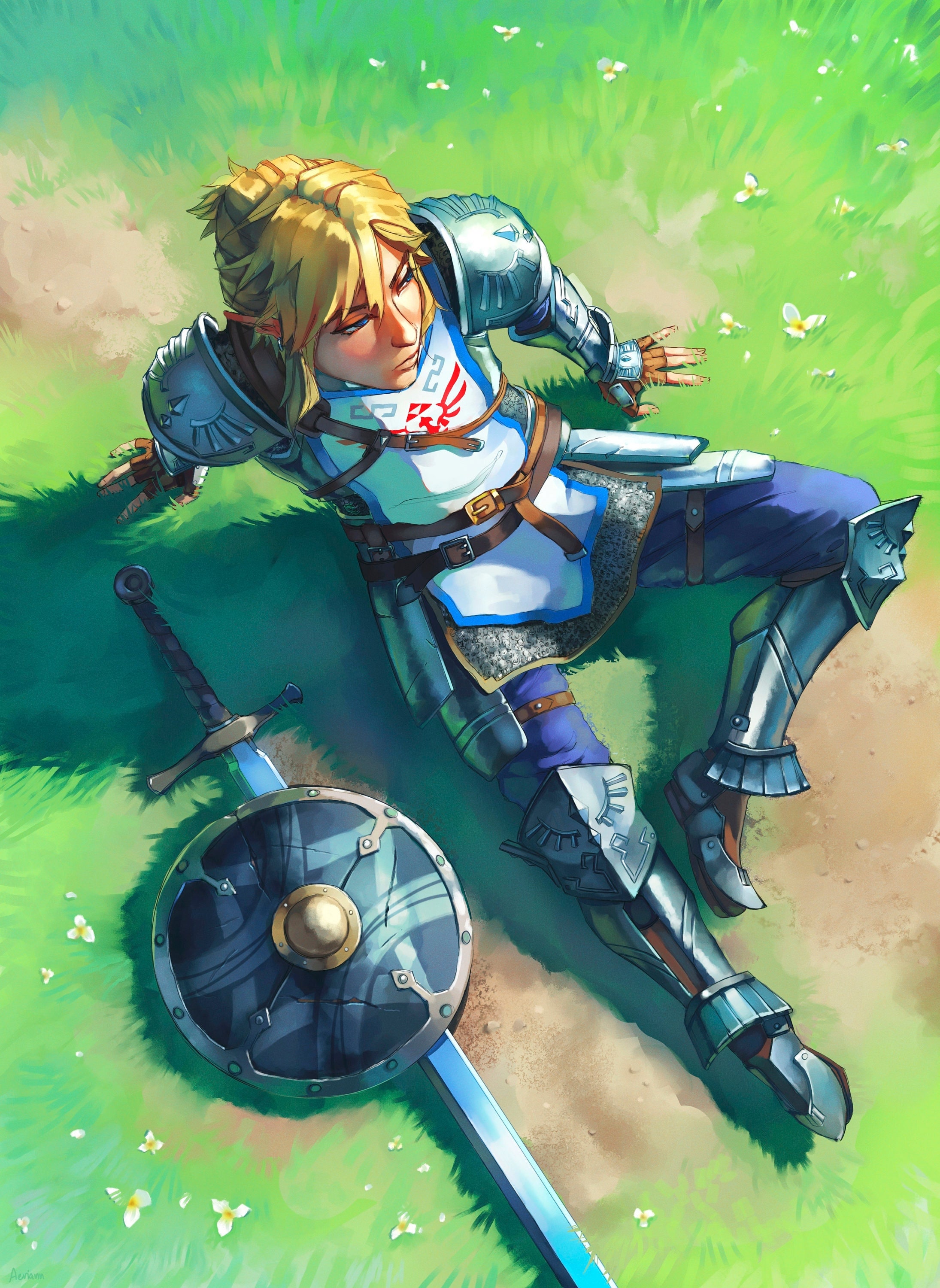 Link The Legend of Zelda Age of Calamity Breath of the Wild | art print