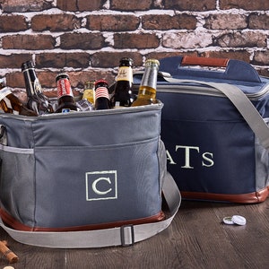 Custom Cooler Bag Groomsmen Gift Personalized Gift For Men Custom Beer Tote Cooler For Him Beer Cooler Bag Beer Guy Gift Father's Day Gift