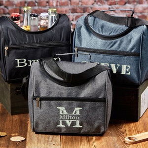 Groomsmen Beer Cooler Bag, Personalized Groomsmen Bag, Groomsmen Gift, Lunch Tote, Custom Beer Tote, Lunch Cooler Bag, Husband Gifts For Him image 4