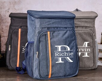 Hiking Cooler Backpack, Personalized Beer Cooler Bag, Custom Cooler Bag For Men, Wedding Party Favors Bag, Groomsman Gift, Father's Day Gift