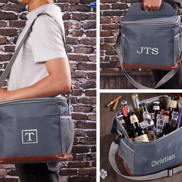 Groomsmen Cooler Bag, Personalized Cooler Bag, Groomsmen Gifts For Him, Beer Cooler Bag, Cooler For Him, Gift For Groom, Father's Day Gift