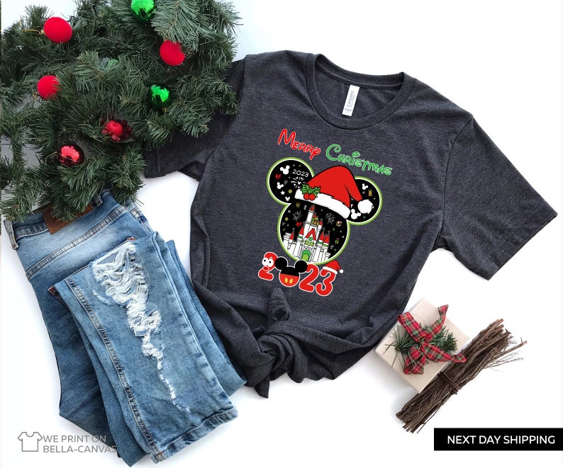 2023 Mickeys Very Merry Christmas Party Family Shirts Magic Etsy