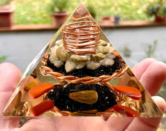 Orgone Pyramid Protective Orgonite Electromagnetic Waves EMF Protection ...
