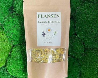 Immortelle Blossom | Helichrysum Arenarium | Life Everlasting Flower 50g - Organic Dried Flower for Herbal Tea, Natura Remedies, Relaxation