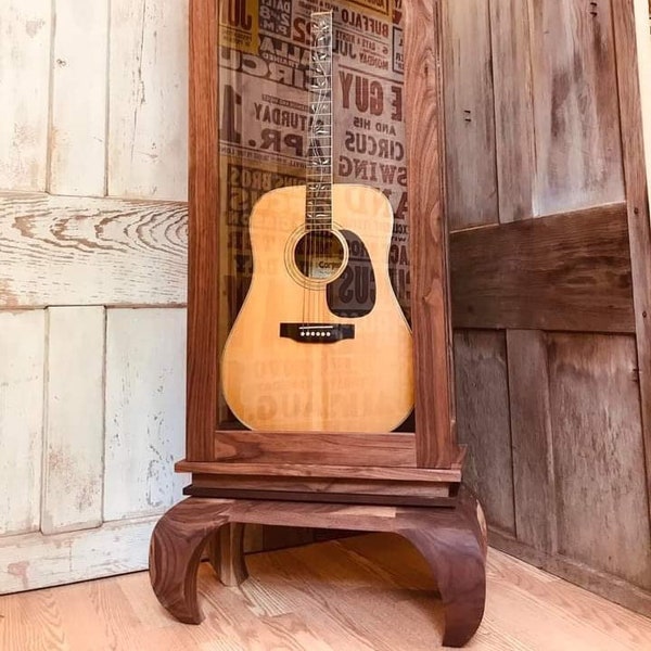 Guitar Display Case Etsy