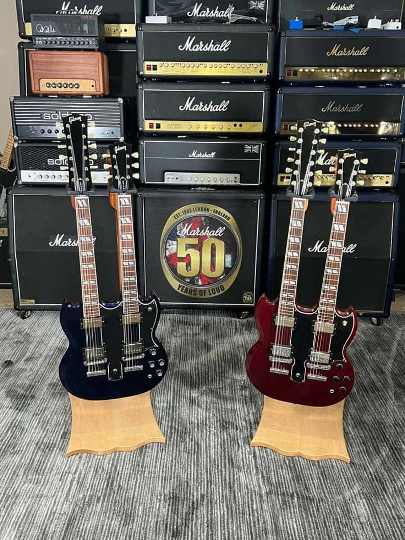 Double Neck Guitar Stand Etsy