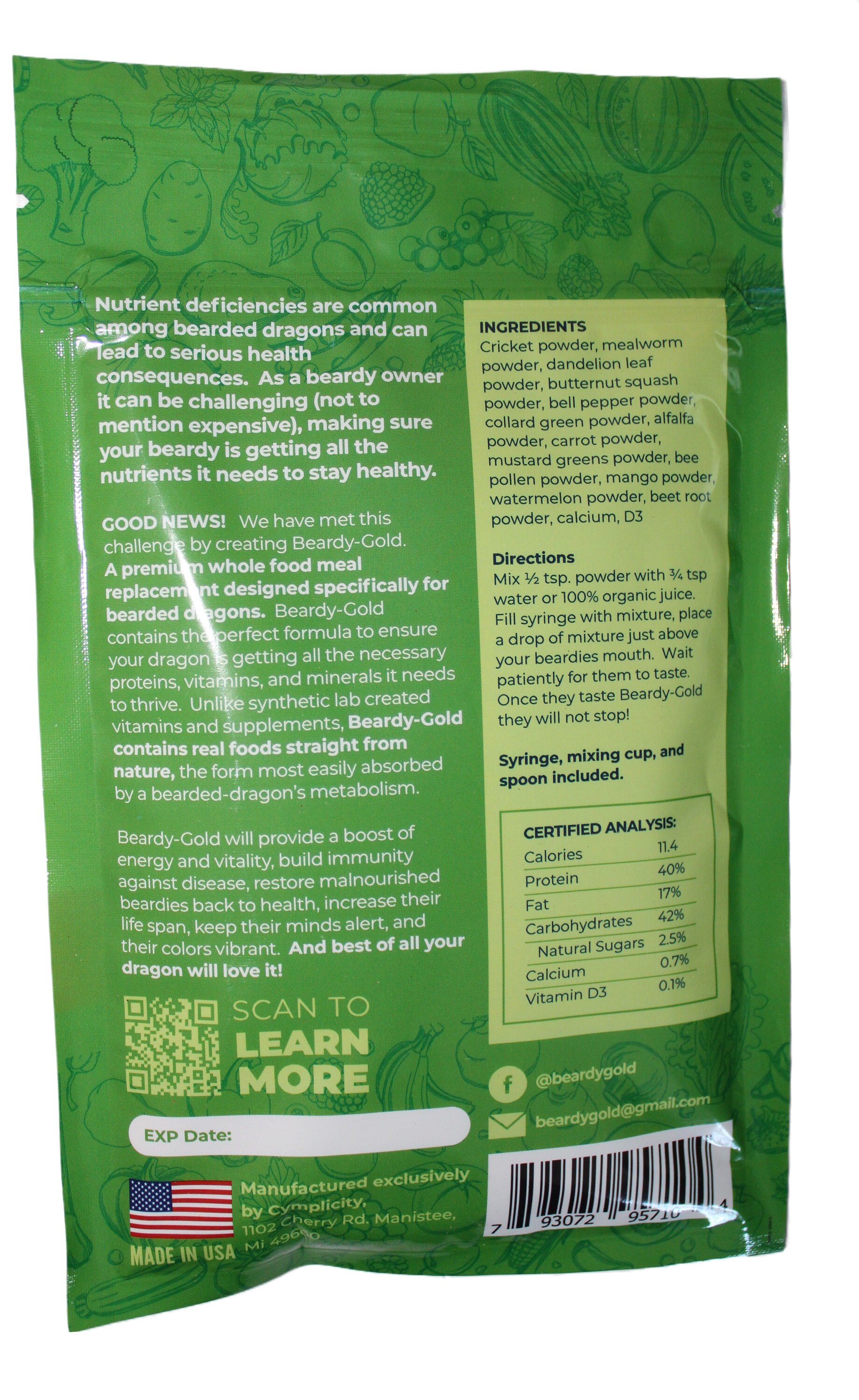 Beardy Gold: A Gold Mine of Nutrition for Bearded Dragons - Etsy