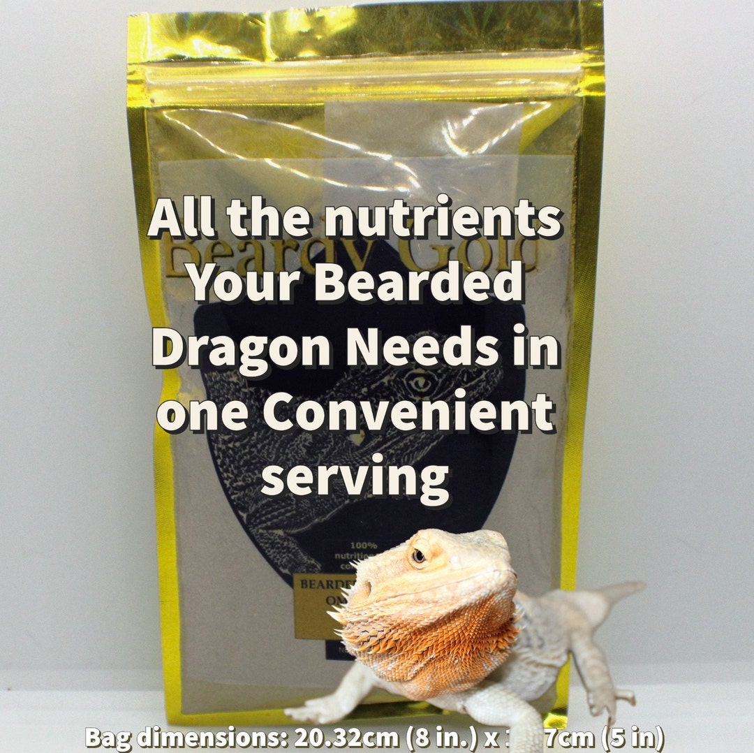 Complete Nutrition for Bearded Dragons. Contains Real Foods, Insects