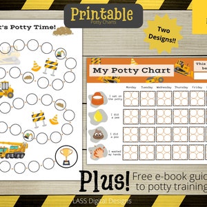Bouw zindelijkheidstraining voor kinderen, Digger onbenullige beloningsblad, zindelijkheidstraining sticker grafiek, leuke afdrukbare beloningsgrafiek, peuter