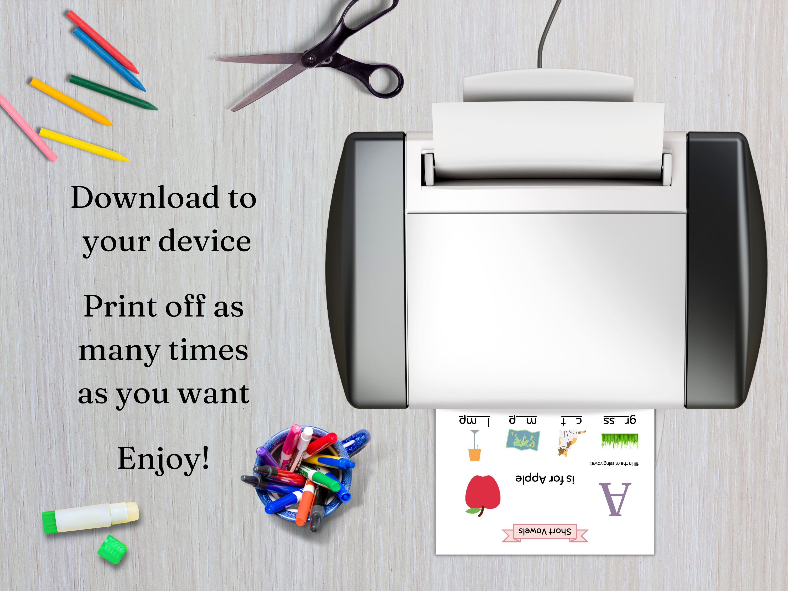 Short Vowel Activity Sheets, Homeschooling Worksheets for Kids