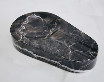 Unique Marble Cigar Tray, Luxury Cigar Accessories, Marble Ashtray, Gift for Dad, Birthday Gift, Valentine's Day Gift