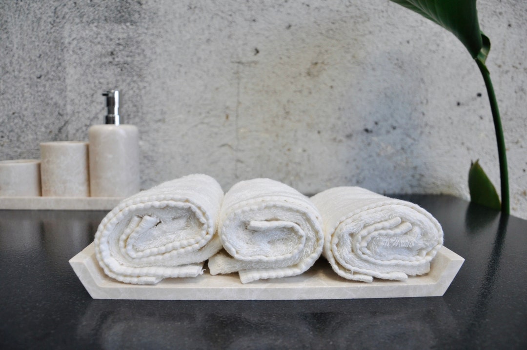 Special Bathroom Towel Tray Bathroom Decor Vanity Tray Minimalistic Towel Holder Etsy