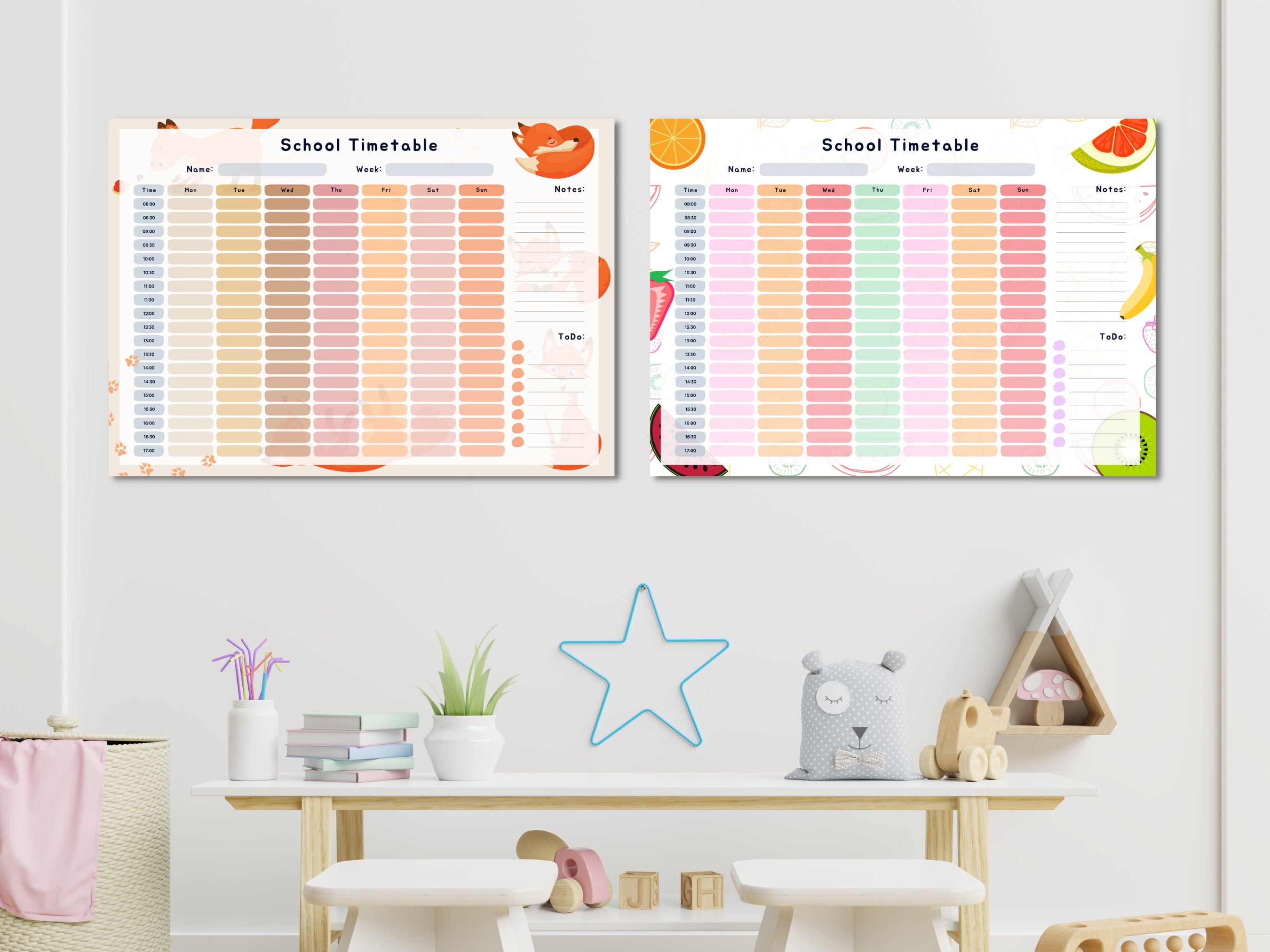 Ultimate Printable Timetable Bundle for School College Etsy UK