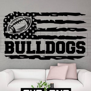 Bulldogs Football Svg File