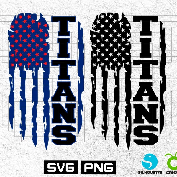 Titans Football Svg File