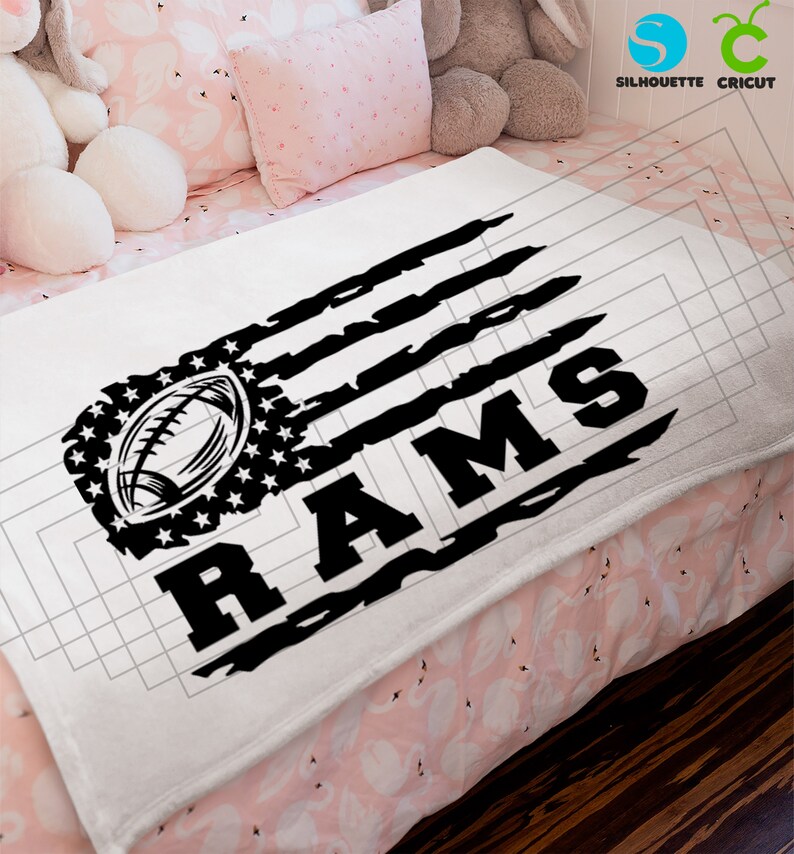 Rams Football Svg File - Etsy