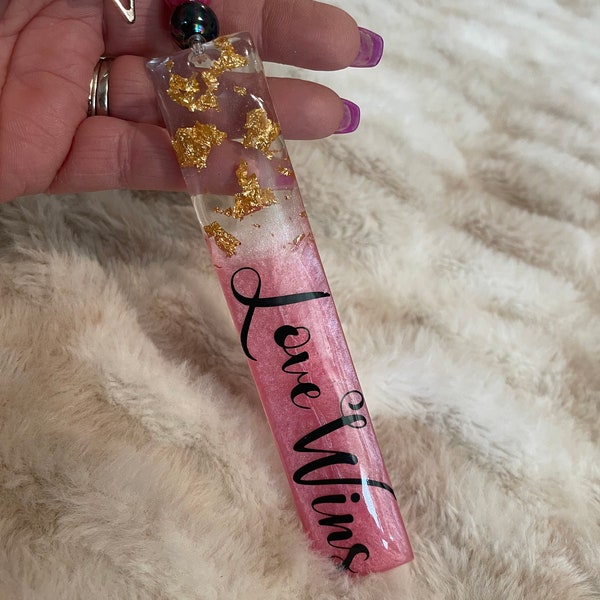 Personalized custom bookmark name glitter gift bling