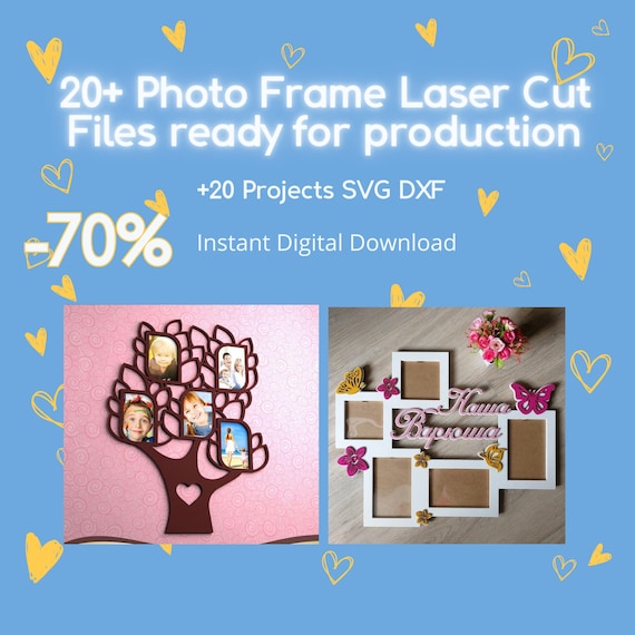 Laser Cut Family Photo Frame Bundle | CNC Files (Digital Download)