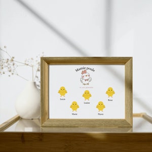 Personalized poster for grandma, personalized grandma display, grandmother&#39;s day gift idea, grandma&#39;s day to download