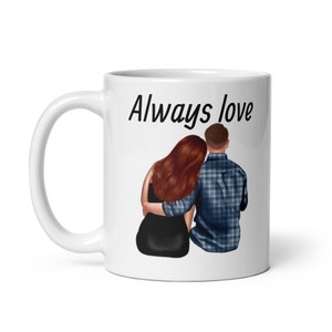 Personalized couple mug, customizable couple mug, personalized mug, couple gift idea