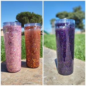 Skinny snow globe Tumbler/ Tumblers/ Snow globe/ Personalized gifts/ Custom Made/ Handmade