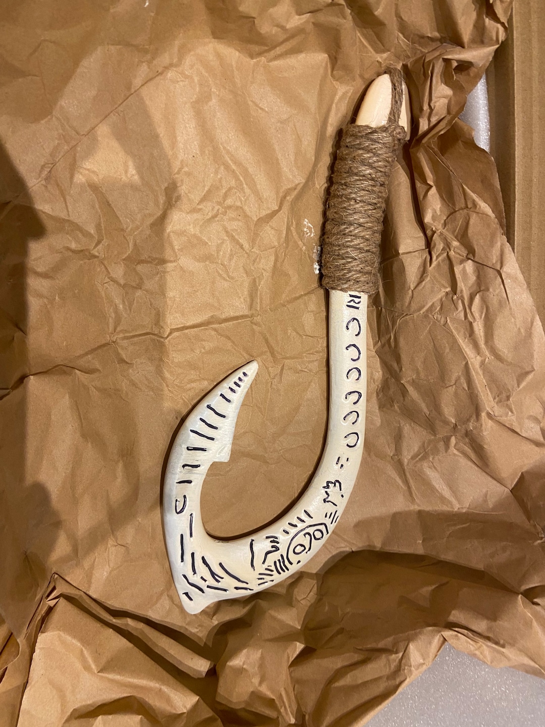 Maui Fishhook DIY Or Finished Item Etsy moana-the-heart-of-te-fiti-and-maui-s-hook-2017-disney-pumpkins