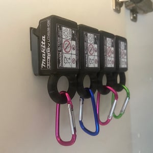 Makita battery inspired key rack