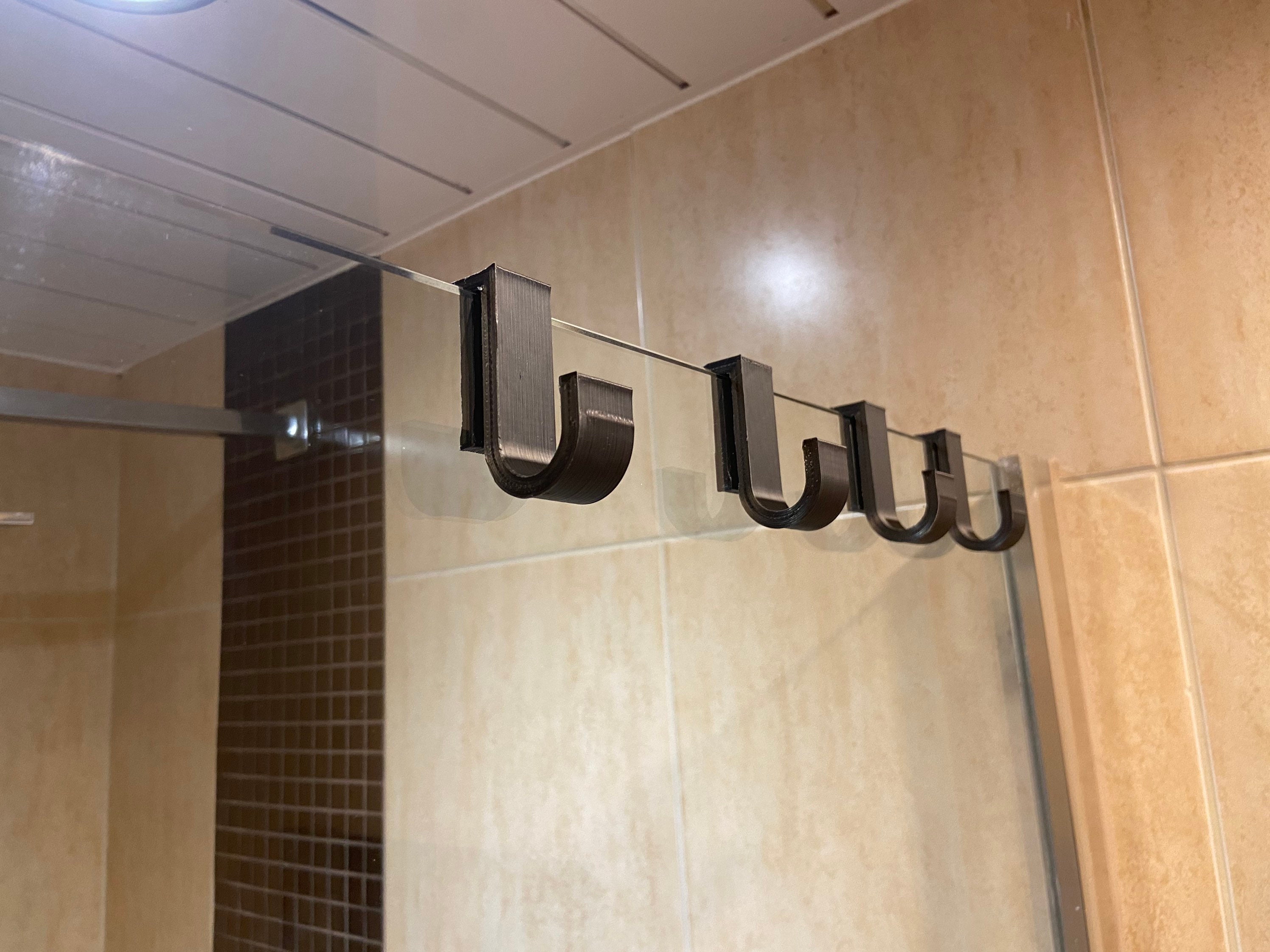 Taozun Shower Door Hooks - Over The Door Hooks for Shower Towel Hooks for  Bathroom Frameless Glass Shower Door, Shower Squeegee Hooks Stainless Steel