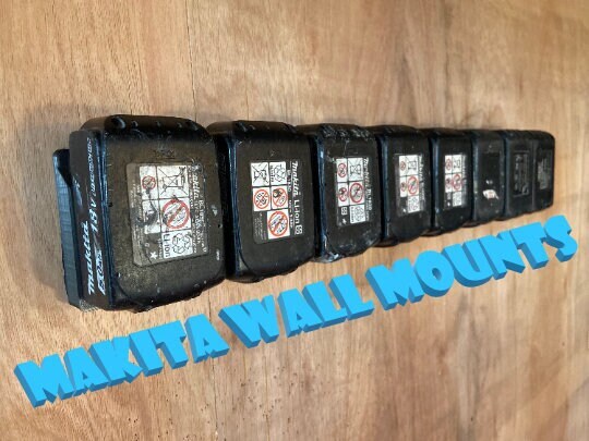 For Makita 18LXT battery wall rack, see listing for size option, caddy and other storage solutions
