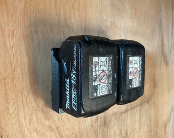 For Makita 18LXT twin battery modular wall rack, see listing for caddy and other storage solutions