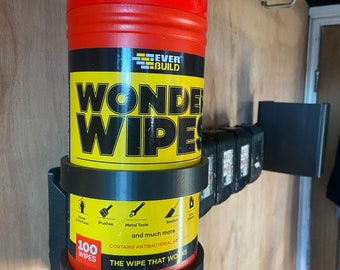 Wonder wipes wall mount, Makita battery slide compatible
