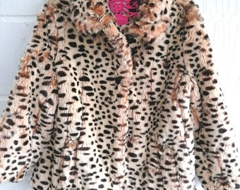 Leopard print coat river island sale