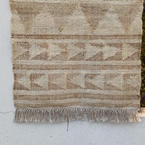 5x7 8x10 Handmade Flatweave Blue/Beige Rug Natural Jute Flower Cotton Hemp Rug Large Floor Area Kilim Dhurrie Carpet Home Living Decorative