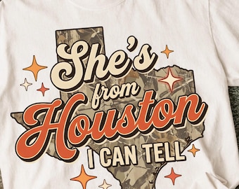 Digital Download*** She's From Houston Maroon PNG | Astro | Sublimation | DTF | DTG | Original Designer***