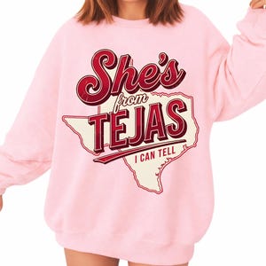 She's From Tejas sublimation PNG — 300 DPI transparent background, instant digital download
