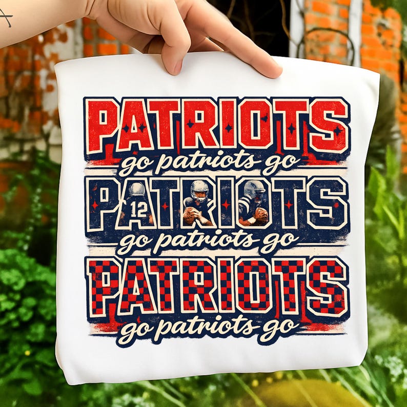 Looking for a game day shirt design? NE Football New England Let's Go delivers a print-ready PNG with crisp lines