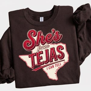 She's From Tejas sublimation PNG — 300 DPI transparent background, instant digital download
