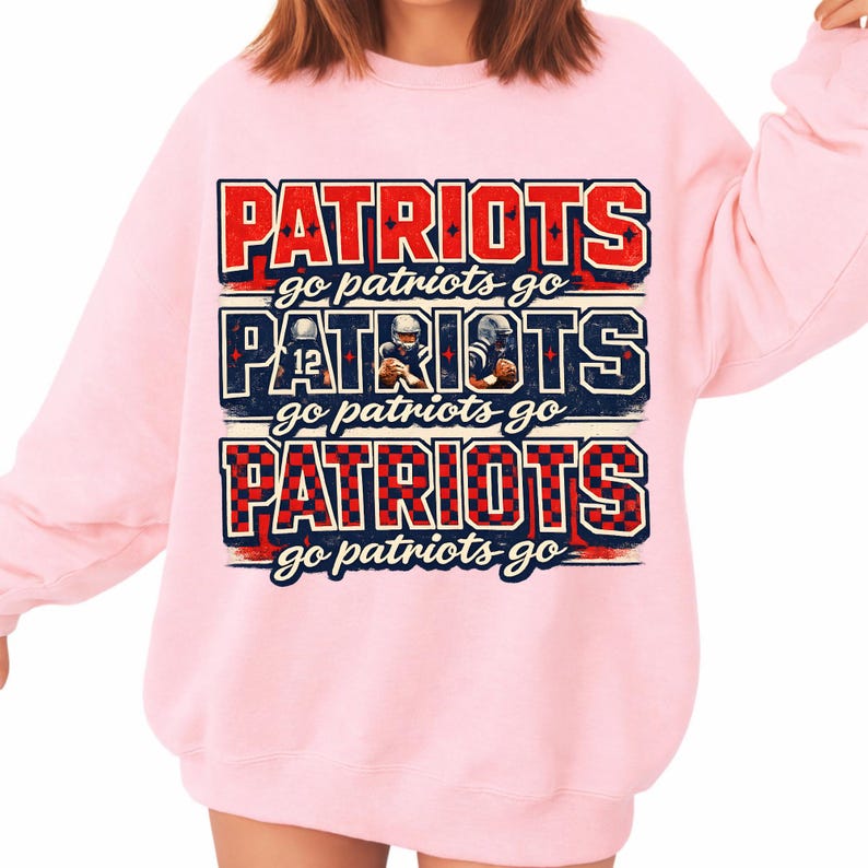 NE Football New England Let's Go sublimation PNG — 300 DPI transparent background, instant digital download