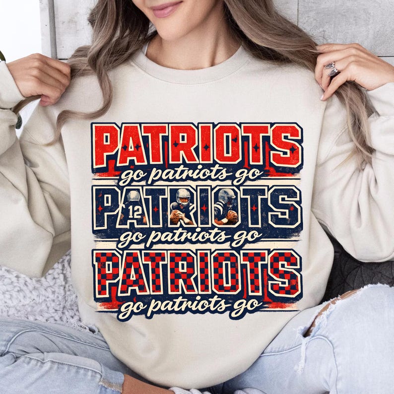NE Football New England Let's Go sublimation PNG — 300 DPI transparent background, instant digital download