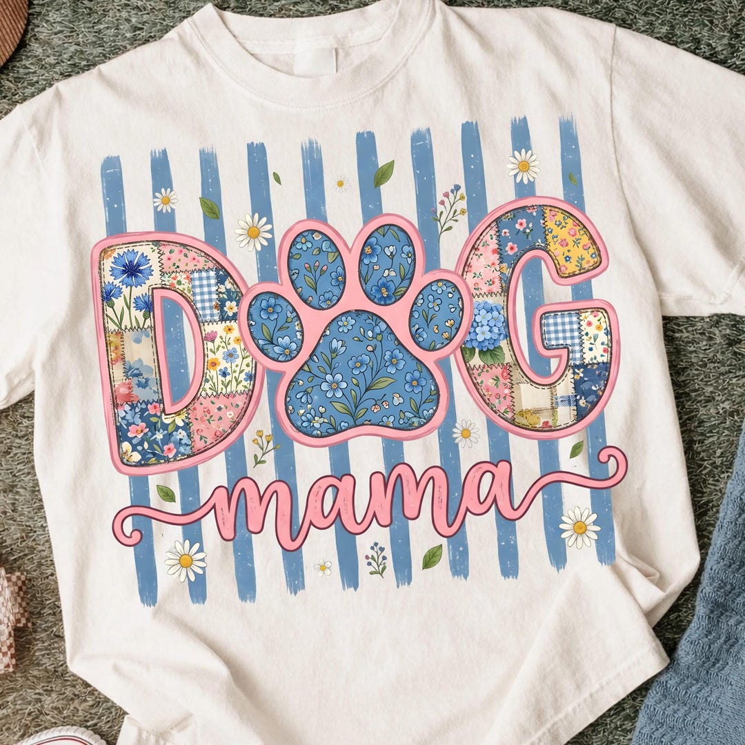 Dog Mama PNG for Sublimation Gifts, Retro Vintage Shirt Design Graphic ...