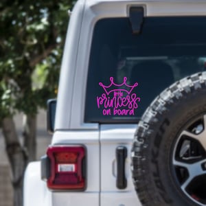 Little Princess onboard Decal, Baby on Board Sticker, Vinyl Decal, Car Decal, Decal for Mom, New Mom Gift, baby shower gift, little girl