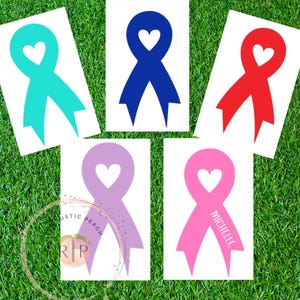 Awareness Ribbon decals, Cancer Awareness, Survivor, Awareness Support, Ribbon decal, Mental Health Awareness