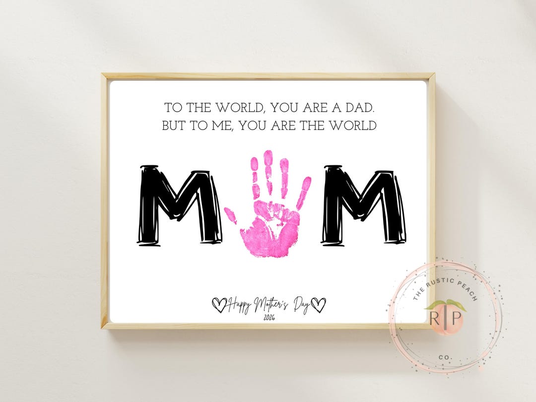 Mother’s Day Craft for Kids | Handprint Printable | DIY Gift for Mom ...