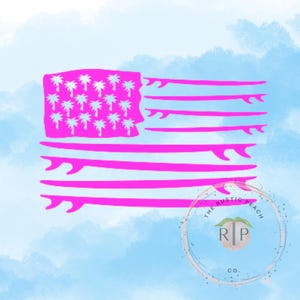 America Flag Surfboard - Etsy