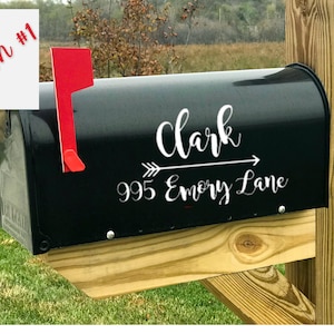 Personalized Mailbox Decal/Sticker