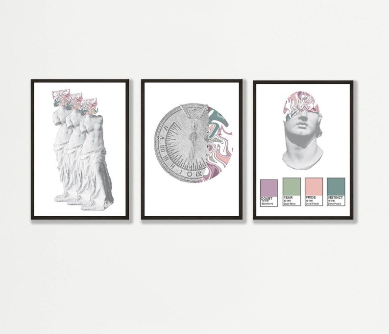 Ancient Statue Time Marble Quirky Art Classical Statue Etsy