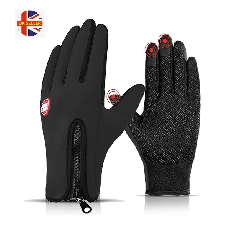 Mens Winter Warm Windproof Waterproof Fleece Lined Thermal TOUCH SCREEN